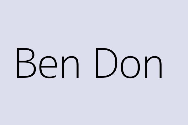 Ben Don